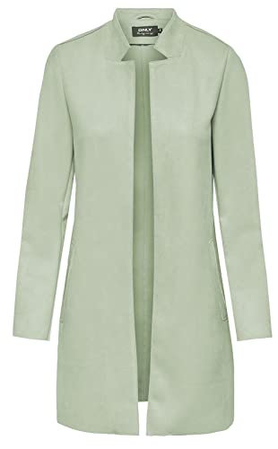 ONLY Damen Kunstleder Mantel ONLSoho Cardigan in Wildleder-Optik 15218563...