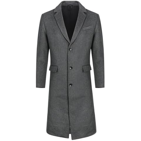 Manteau Allthemen en Laine Gris L Cover