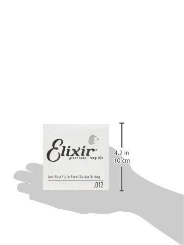 Elixir® Strings Anti-Rust Plated Plain Steel Single String (.012) #TOP2