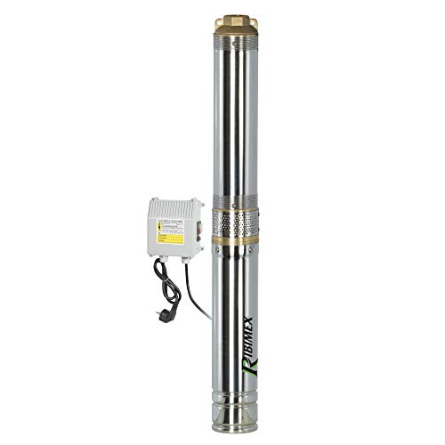 Ribiland - Tauchpumpe Edelstahl 750 W 230 V, 95 m mit Schalttafel, tauchbar 40 m unter Wasser – PRPGP750/95-40 Ribiland