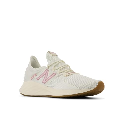 New Balance Fresh Foam Roav V1 Lace-Up Running Shoe, Sea Salt/Pink Taffy/Rose Sugar, 6 Wide US Unisex Big_Kid3