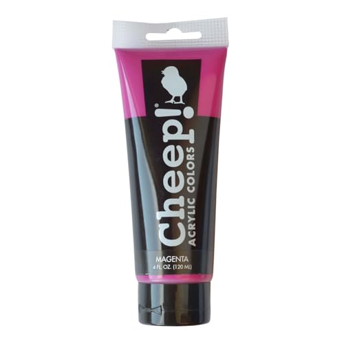 Cheep! Acrylic Paint Tube, 4 oz, Magenta, 4-ounce