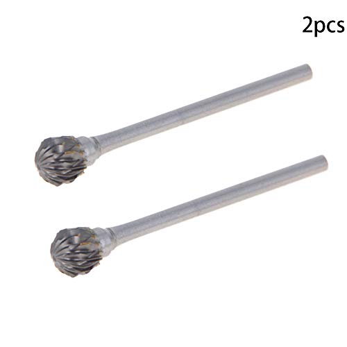 Fresas rotativas Auniwaig 6mm doble patrón carburo tungsteno 2 piezas miniatura 3