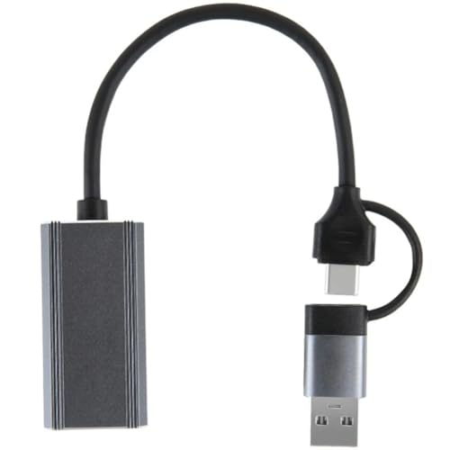 Tarjeta de captura de video 4K 60Hz con doble conector USB y Tipo C para cámaras y juegos 6