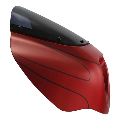 Image of Front Headlight Quarter Fairing Windshield Fit For Harley Softail Low Rider FXLR S FXLRS 2018-2025 Street Bob FXBB FXBBS 2018-2025 Softail Standard FXST 2020-2024 Wicked Red Denim
