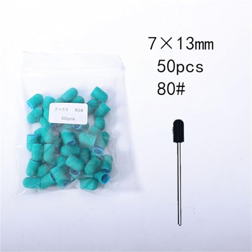 Manucure pédicure accessoire outil indispensable avec 50 bandes de ponçage vertes 120 - 5