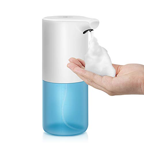 Openuye Dispensador de jabón automático, 350 ml, dispensador de jabón con sensor de infrarrojos, dispensador de jabón automático, carga USB, dispensador de jabón espumoso, dispensador eléctrico