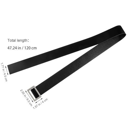 MAGICLULU 3pcs Black Santa Claus Belt Adjustable Santa Claus Waistband Santa Suit Belt for Christmas Clothing Accessories4