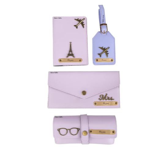 Image of AICA Personalized Name & Charm Sunglass Cover Giftset for Women
