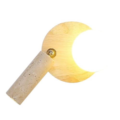 Applique murale encastrée G9 bois luminaire industriel nordique travertin