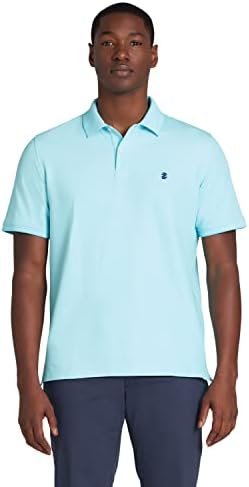 IZOD Men's Classic Fit Advantage Performance Short Sleeve Polo Shirt, Blue Radiance, Small