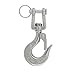 0.15 Ton Stainless Steel Clevis Slip Hook with Safety Latch,SAFYY Heavy Duty Load Tow Chain Clevis Hook Engine Hoist Swivel Trailer Safety Hooks-1 PCS Silver