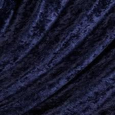 Navy Blue Crushed Velvet Fabric ***Free Post*** Velvet Velour Stretchy Material 150cm Width by 1 METRE Unit