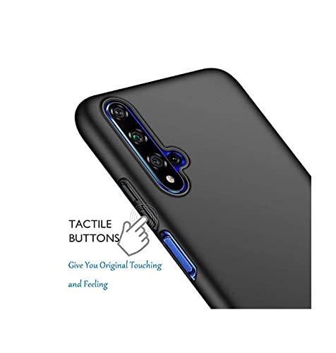 Image of Mobile Back Cover Case for Honor 20 (Silicone Case|CameraProtection|Black SC1510)