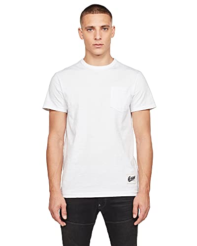 G-STAR RAW Contrast Pocket T-Shirt, Bianco