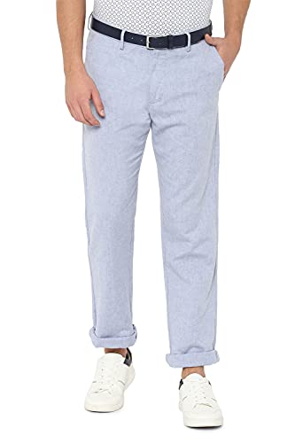 Image of Allen Solly Mens 4 Pocket Slub Trousers