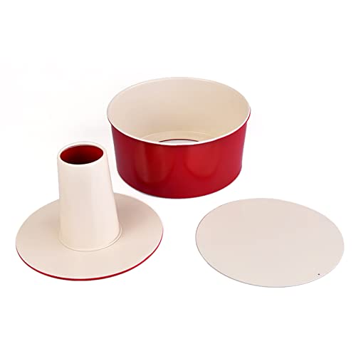 Angel Food Cake Pan 6 Inch Non-Stick Carbon Steel 2-In-1 Round Baking Pan With Removable Loose Bottom, Heavy Duty Bakeware Round Tube Pan Quick Release Chiffon Cake Mold For Baking Kitchen Baking Tray #TOP4