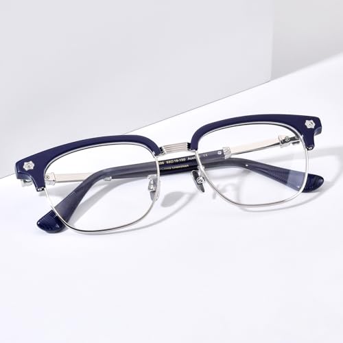 Image of HEPIDEM Acetate Glasses Frame Men Women Square Eyeglasses Optical Spectacles 9395