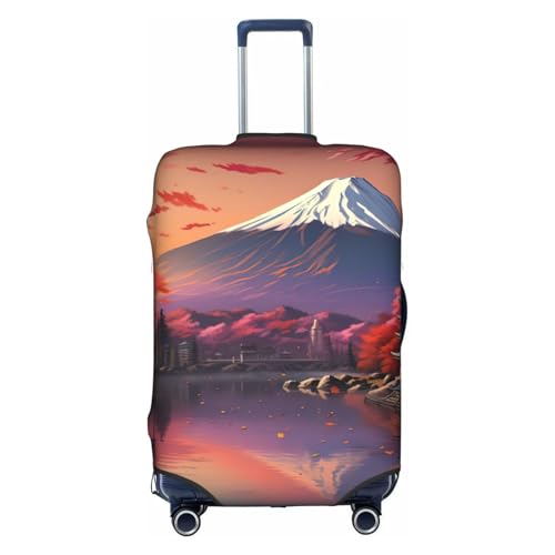 Housse de bagage voyage Japon pour protéger votre valise moyenne blanche sur le tapis d'aéroport