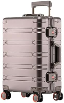 Aluminum Magnesium Alloy Rolling Luggage Large Capacity Trolley C...