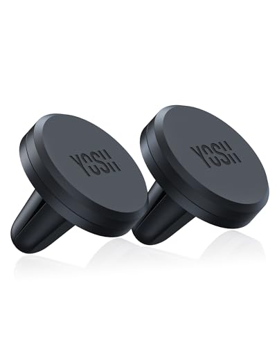 YOSH Handyhalterung Auto Magnet Lüftung, Magnetische für Lüftungsgitter, Ultra-Kompakt Handyhalter Auto mit Starken Magneten, Universal KFZ für iPhone Samsung Pixel & andere Geräte (2 Stücke) YOSH Handyhalterung Auto Magnet Lüftung, Magnetische für Lüftungsgitter, Ultra-Kompakt Handyhalter Auto mit Starken Magneten, Universal KFZ für iPhone Samsung Pixel & andere Geräte (2 Stücke)