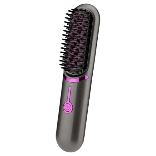 Cepillo alisador de cabello mini inalámbrico portátil miniatura 1
