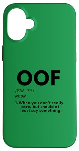 OOF Definition - Funny Gaming Meme Gift For Gamers OOF �X�}�z�P�[�X iPhone 16 Plus �p