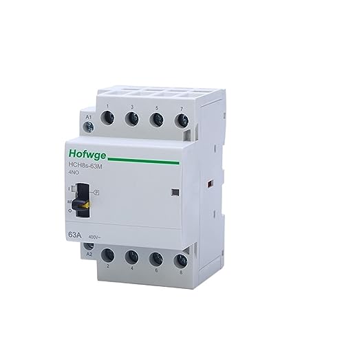 Contacteur modulaire rail DIN 4P 63A 230V HCH8s-63M pour circuit électrique résidentiel