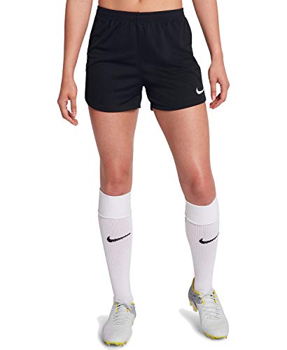 NIKE Women's Dry Academy Athletic Shorts, Black/White/White, Medium