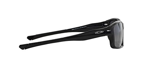 Oakley Man Sunglasses Polished Black Frame, Black Iridium Lenses, 57MM3