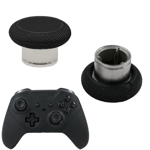 Image of 2 Pack Elite 2 Controller Short Thumbsticks Replacement for Xbox Elite Series 2 Controller,0.39in Standard Height Concave Magnetic Analog Short Joysticks Replacement for Elite Series 2 Core (Black)