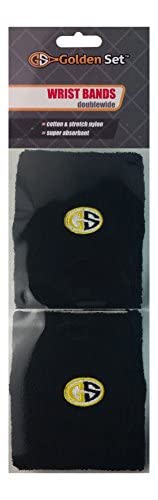 Golden Set Wrist Bands, Double Wide, 12-pack