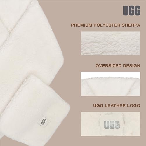 UGG Women's Sherpa Oversized Scarf, Nimbus, One Size - Thumbnail 4