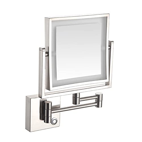 Miroir de maquillage LED mural extensible pour ne plus manquer aucun détail lors du rasage - 2