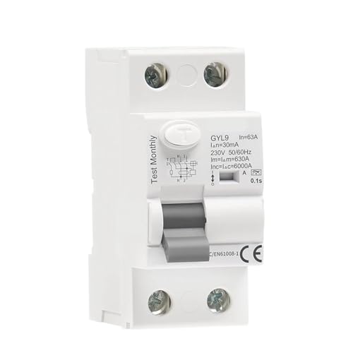 Disjoncteur différentiel 40A 2 pôles type A pour tableau électrique monophasé 100mA