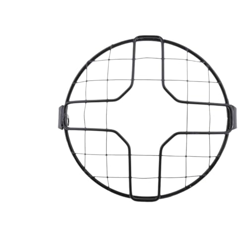 Grille en rétro pour phare moto pour éviter les bris de glace et housse de protection solide