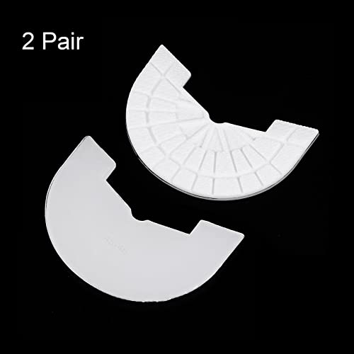 Image of HARFINGTON 2pair Shoe Sole Protector for Sneakers Size 10-11 Non Slip Pad Heel Plates Repair for Men and Women, White