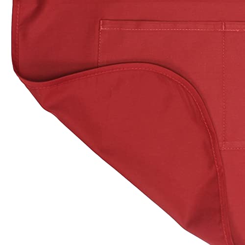 Hot4Tshirts Personalized Chef’s Cooking Apron For Men & Women Kitchen, Bbq Grill | Breathable, Comfortable Fabric | Funny Custom Designs, 2 Front Pockets | Machine Washable (Red) #TOP4