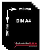 Top Lamination 100 Blatt DIN A4 (210x297 mm) 350g/m² schwarzes Papier - Black Paper