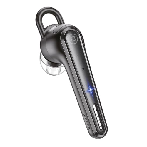 Axtel BT25 Casque mono sans fil Bluetooth 5.1 avec double micro ENC antibruit, voix HD, connexion double appareil, boîtier de charge USB-C, 8 heures de temps de conversation