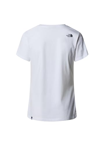 THE NORTH FACE NF0A87NHFN4 W S/S Simple Dome Slim Tee T-Shirt Femme TNF White Taille XS