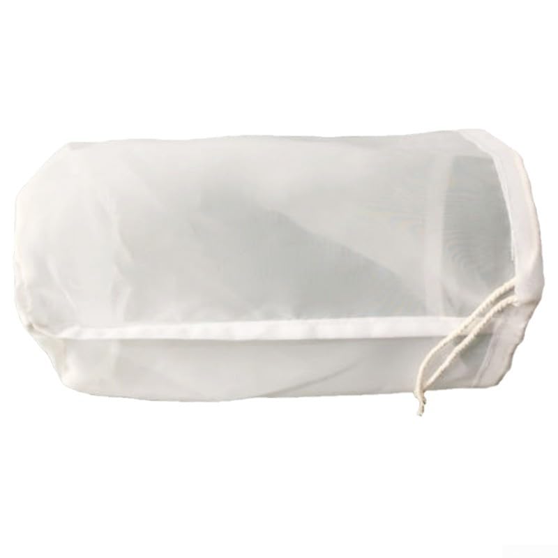 Paño filtrante de nailon adecuado para una gama de bebidas como leche y jugo en entornos de cervecería artesanal (37 x 37 cm)
