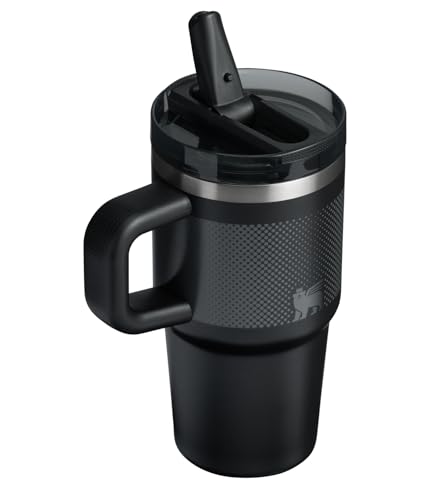 Image of STANLEY Quencher ProTour Flip Straw Tumbler with Leakproof Lid 20 oz | Built-In Straw and Handle | Cup Holder Compatible for Travel | Insulated Stainless Steel Cup | BPA-Free | Black Fade