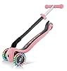 Globber GO-UP Foldable Lights - 3 in 1 Tricycle 120/80mm ABEC 5 3 Wheel Height Adjustable LED Wheels Pastel Pink, standard size #3