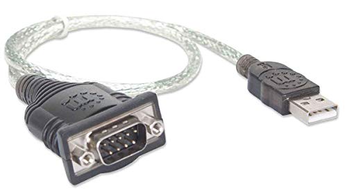 IC Intracom Manhattan - Adaptador USB a puerto serie (cable de 45 cm, RS-232), gris