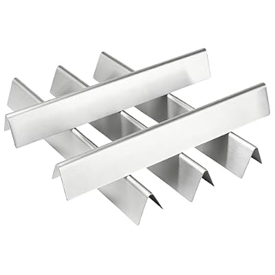 17.5" Stainless Steel Flavorizer Bars for Weber Genesis 300 Series (2011-2016, Front-Mounted Controls), Replacement for Weber 7620 7621 Fits Genesis E-310 E-320 E-330 S-310 S-320 S-330 Heat Plates
