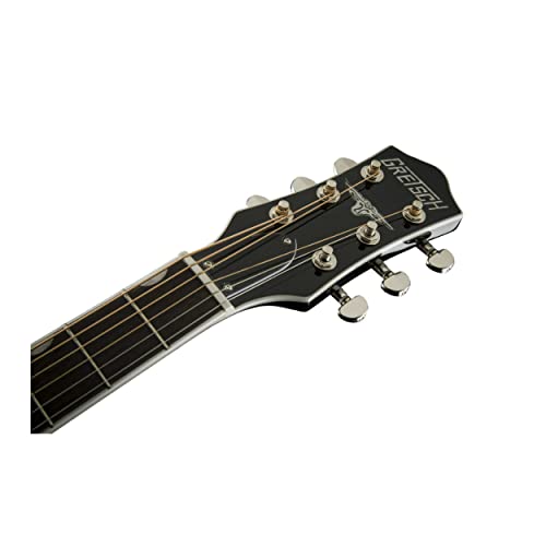 Gretsch G5013CE Rancher Junior Cutaway 6-String Acoustic Electric Guitar with Laurel Fingerboard and Mahogany Neck (Right-Handed, Black)