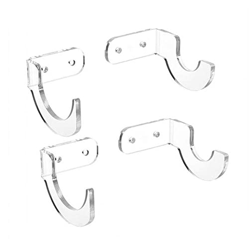 Wanlian 2 Piece Acrylic Bat Wall Mount Bracket, Softball Bat Display Stand For Any Baseball Bat (Bat Wall Mount - Clear) #TOP1