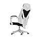 Krzesło obrotowe krzesło biurowe krzesła biurka Krzesło komputerowe stołek obrotowy stołek obrotowy z tylną częścią regulacji stołek obrotowy z tyłu z tylnymi 2 kolorami (Color : White)