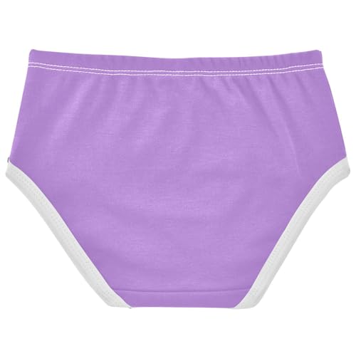 Joisal Lavender Purple Girls Underwear Toddlers 2t Cotton Girl Panties Cute Bright Briefs Underpants2